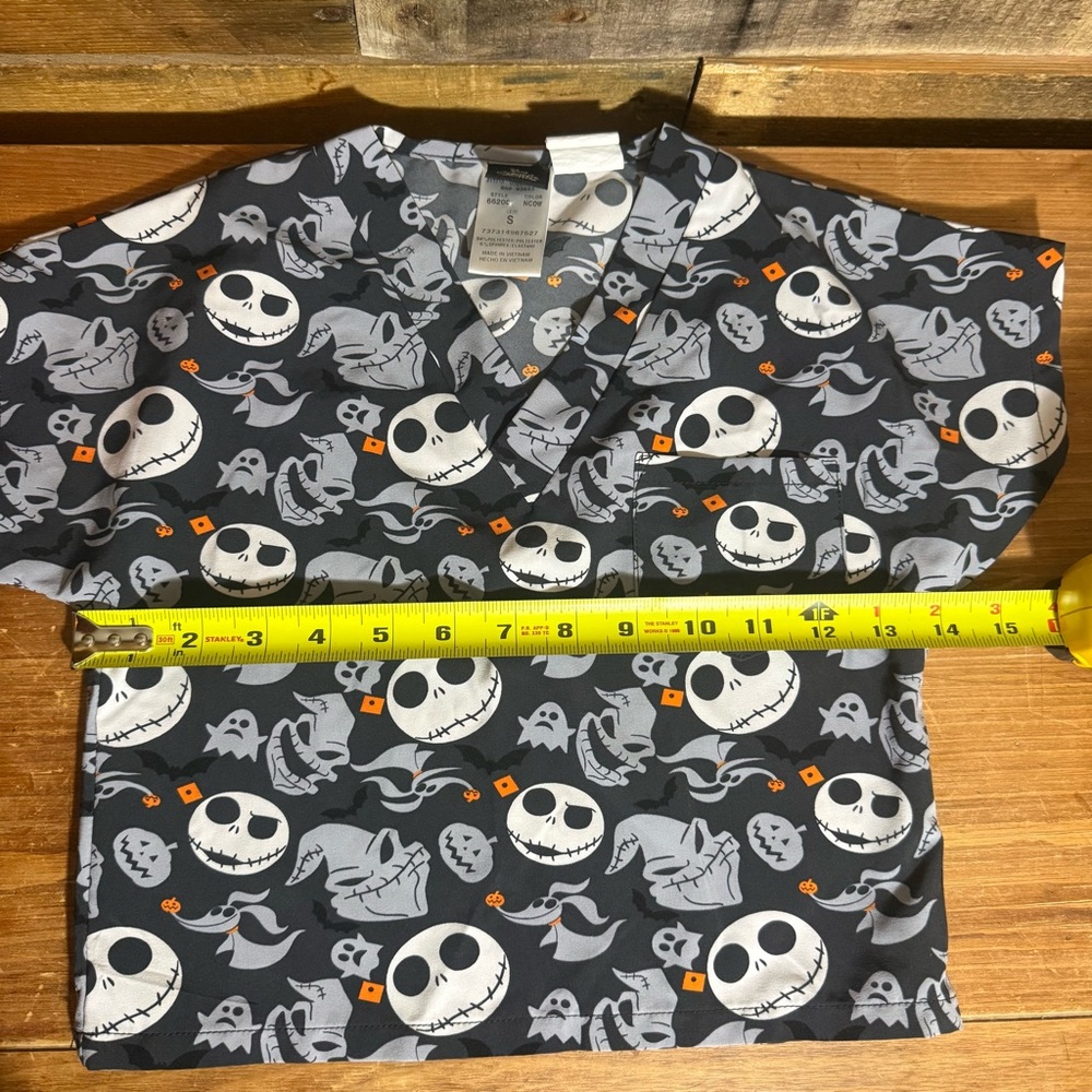 Tooniforms Kids Nightmare Before Christmas Scrub Set Small‎ Oogie Boogie & Jack - Picture 7 of 9